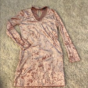 Velvet mini party dress